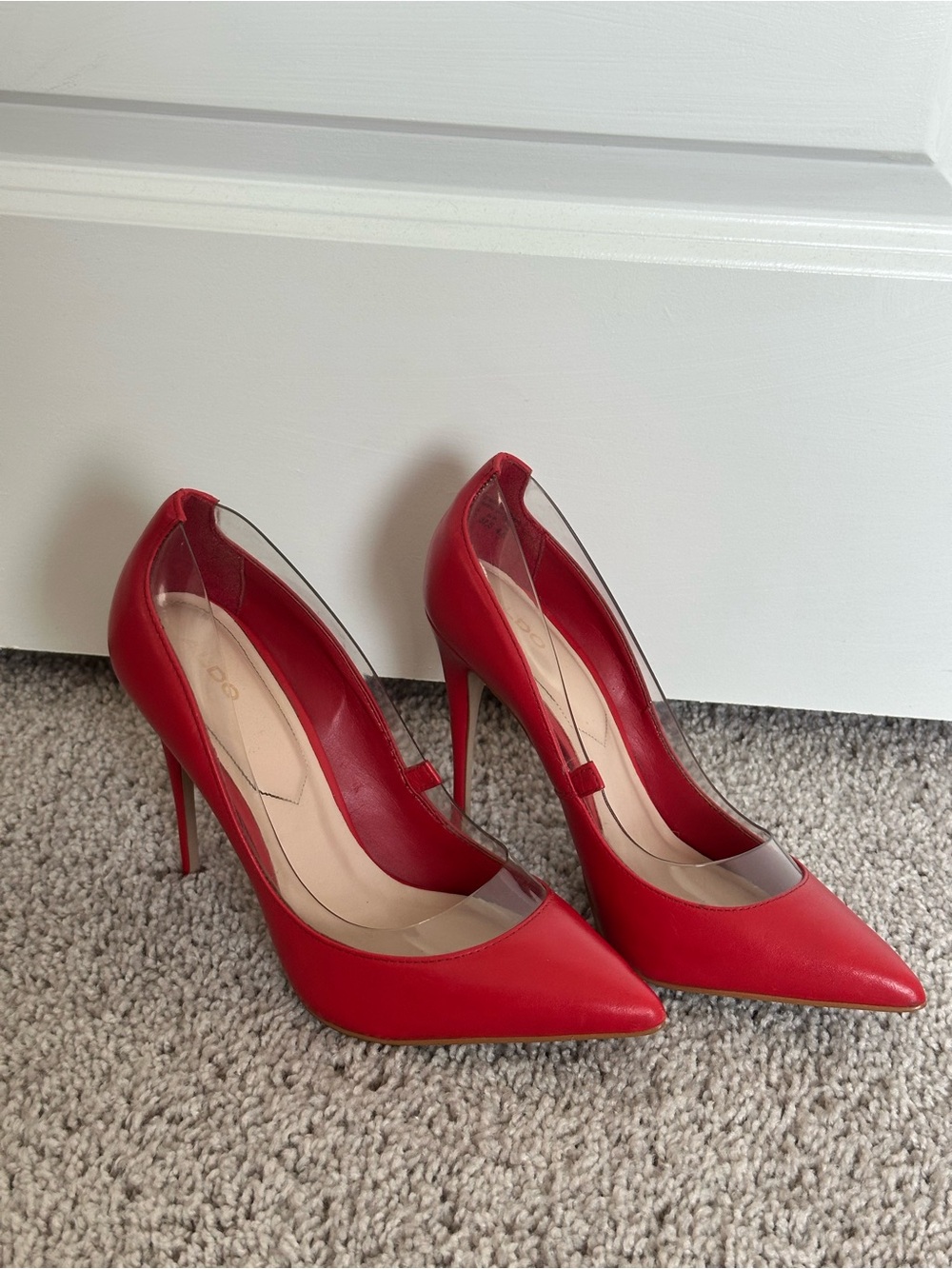 ALDO Red Pointed-Toe Stiletto Pumps - Women's Classic Heels